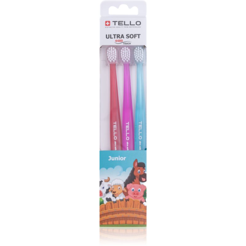 TELLO 4480 Junior 3pack Toothbrush For Children 3 Pc