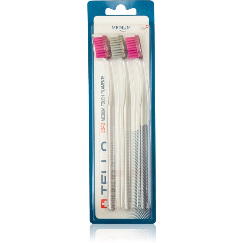 TELLO 3940 Medium 3pack toothbrush 3 pc
