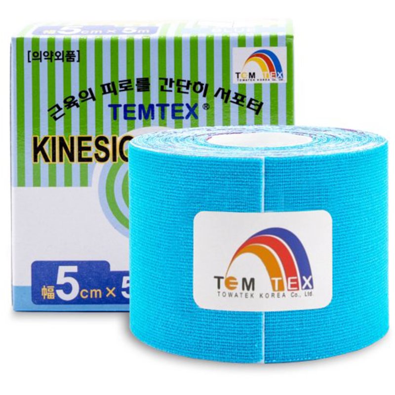 Temtex Tape Classic еластична стрічка для суглобів та м'язів колір Blue 1 кс