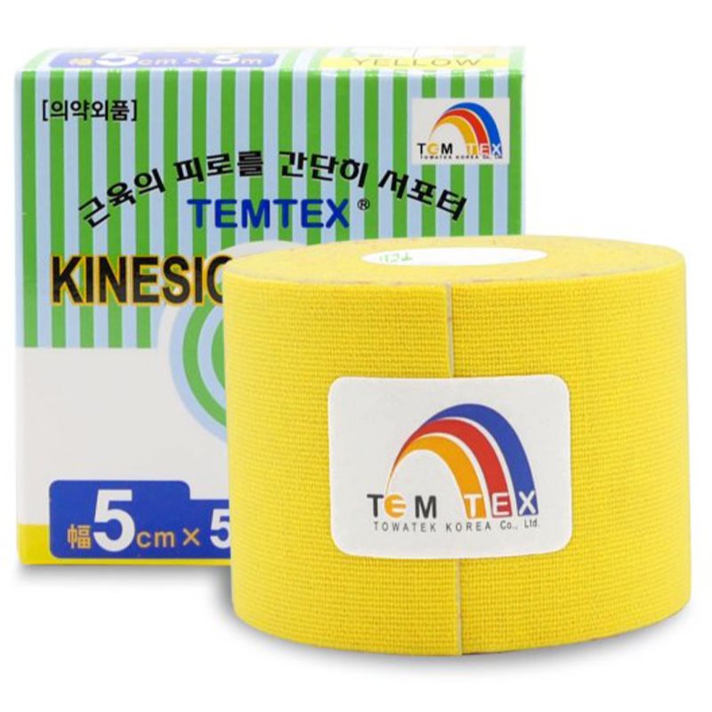 Temtex Tape Classic еластична стрічка для суглобів та м'язів колір Yellow 1 кс