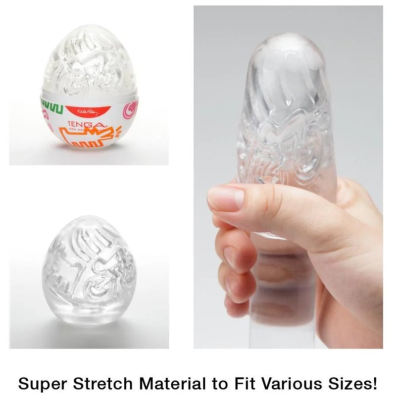 Tenga Keith Haring Egg Street Masturbateur Jetable 7 Cm