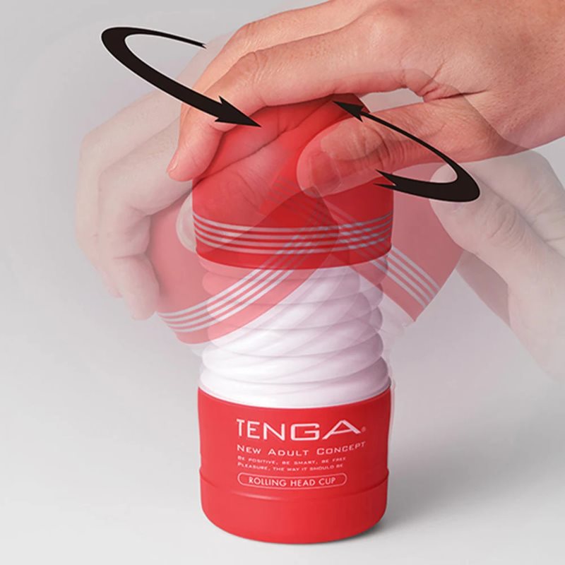 Tenga Rolling Head Strong Masturbateur Jetable 15,5 Cm