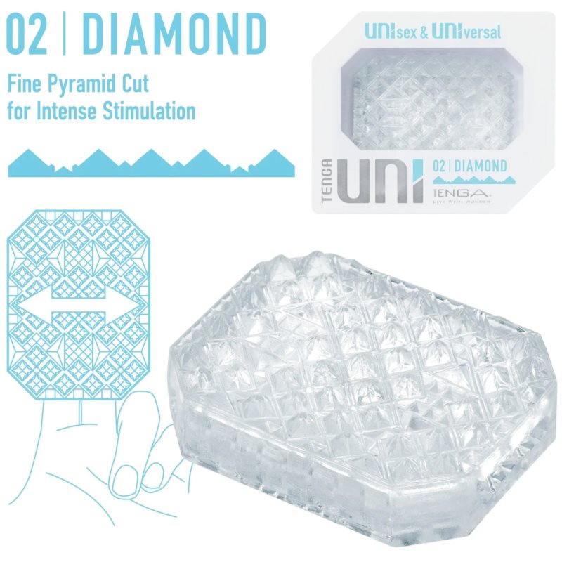 Tenga Uni jednorázový masturbátor Diamond 5,9 cm (obrázek 3)