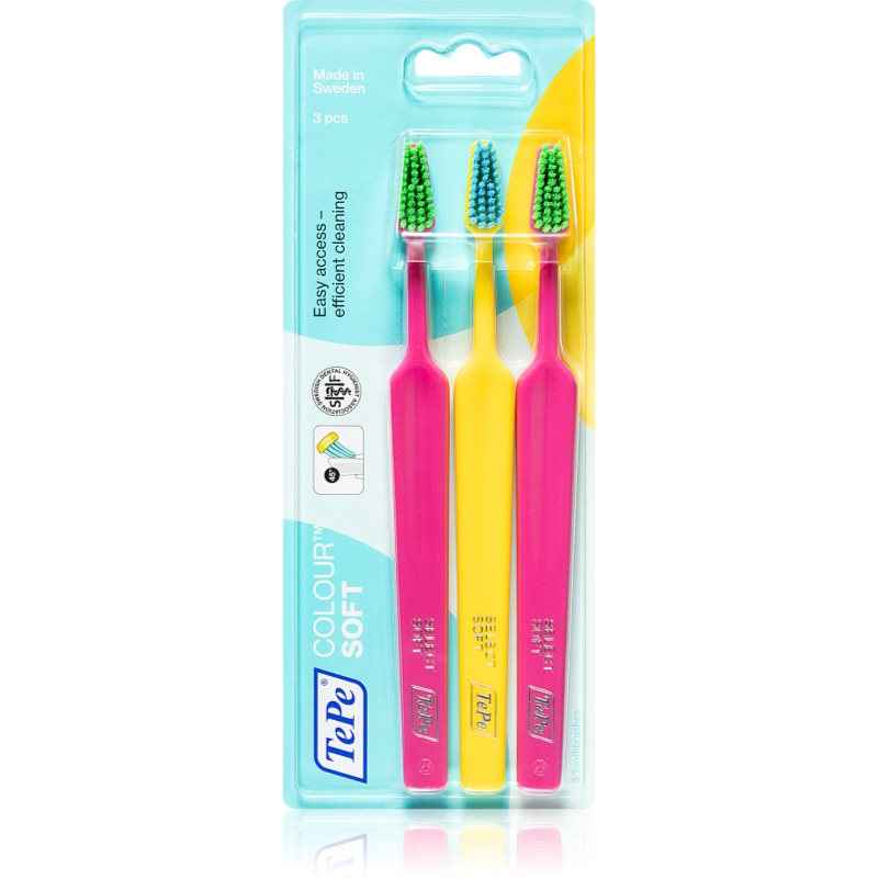 

TePe Colour Soft зубні щіточки soft 3 шт