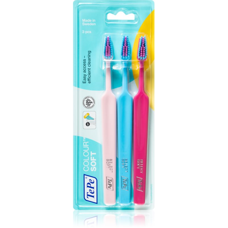 

TePe Colour Soft зубні щіточки soft 3 шт