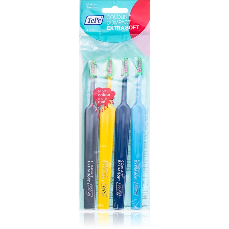 

TePe Colour Compact зубні щіточки extra soft 4 шт