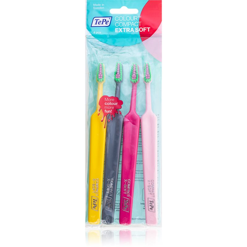 

TePe Colour Compact зубні щіточки extra soft 4 шт