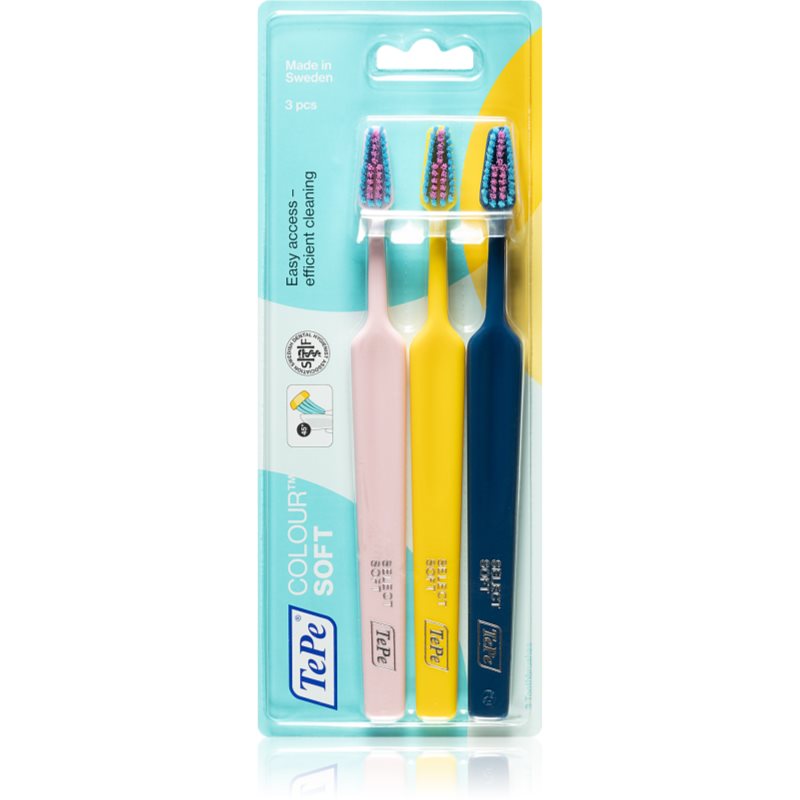 

TePe Colour Soft зубні щіточки soft 3 шт