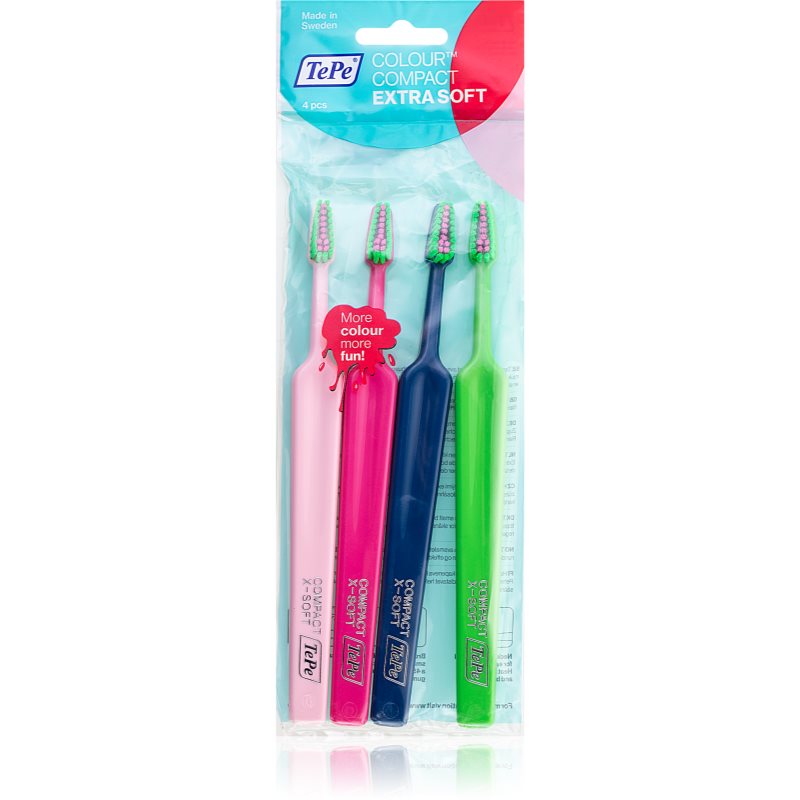 

TePe Colour Compact зубні щіточки extra soft 4 шт