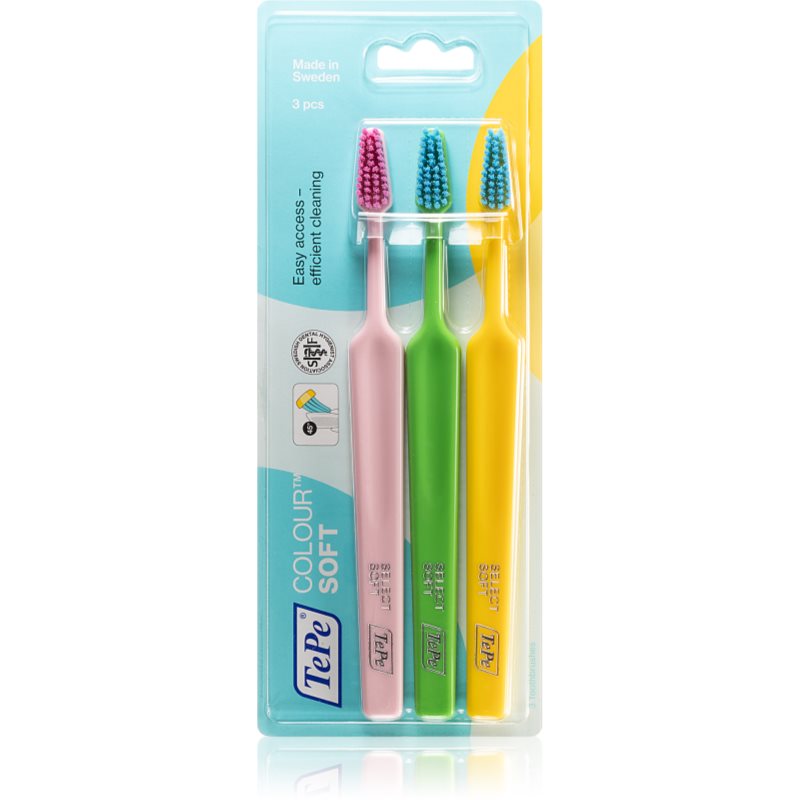 

TePe Colour Soft зубні щіточки soft 3 шт