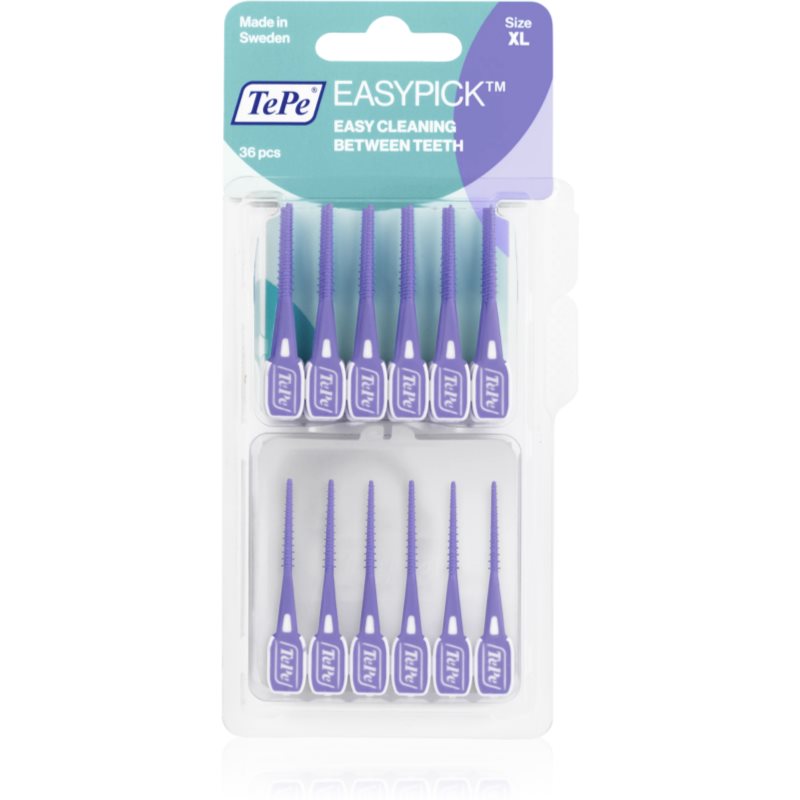 TePe Easy Pick XL Interdental Toothpicks Purple 36 Pc