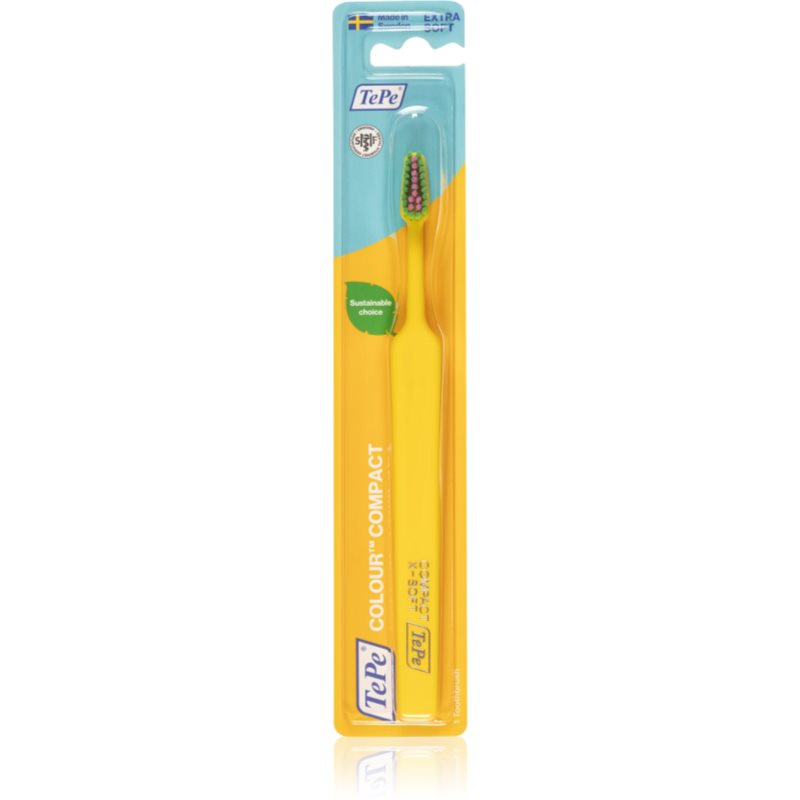 TePe Colour Compact X-Soft fogkefe Yellow 1 db