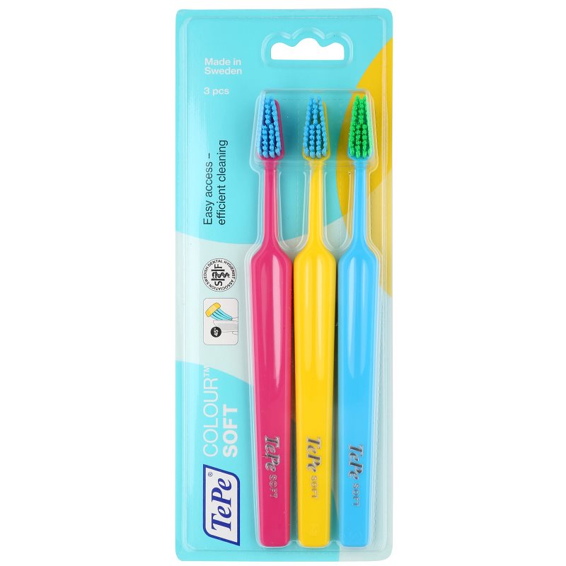 

TePe Colour Soft зубні щіточки soft 3 шт