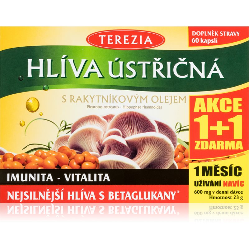 Terezia Hliva ustricová s rakytníkovým olejom kapsuly na posilnenie imunity 2x60 cps