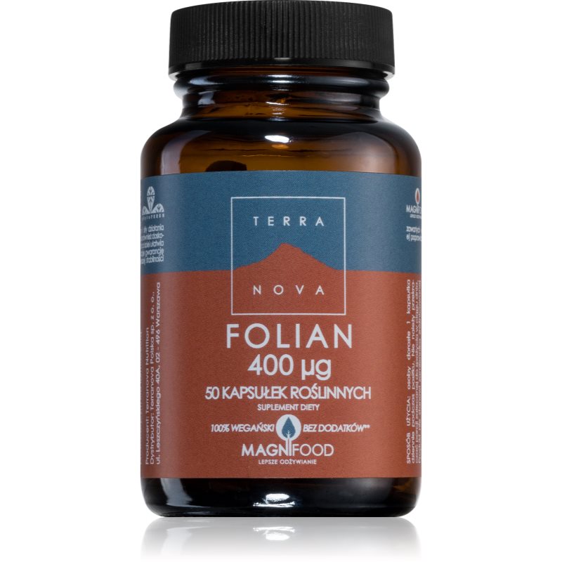 Terranova Health Kwas foliowy 400 µg kapsułki z kwasem foliowym 50 caps.