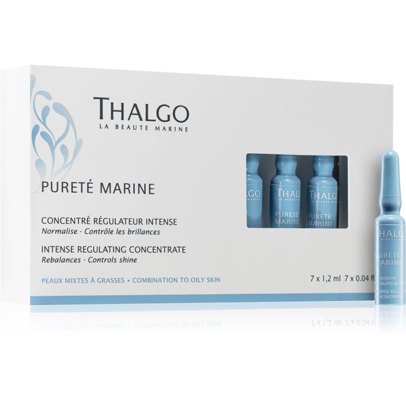 Thalgo Pureté Marine Intense Regulating Concentrate koncentrát pro mastnou a smíšenou pleť 7x1.2 ml