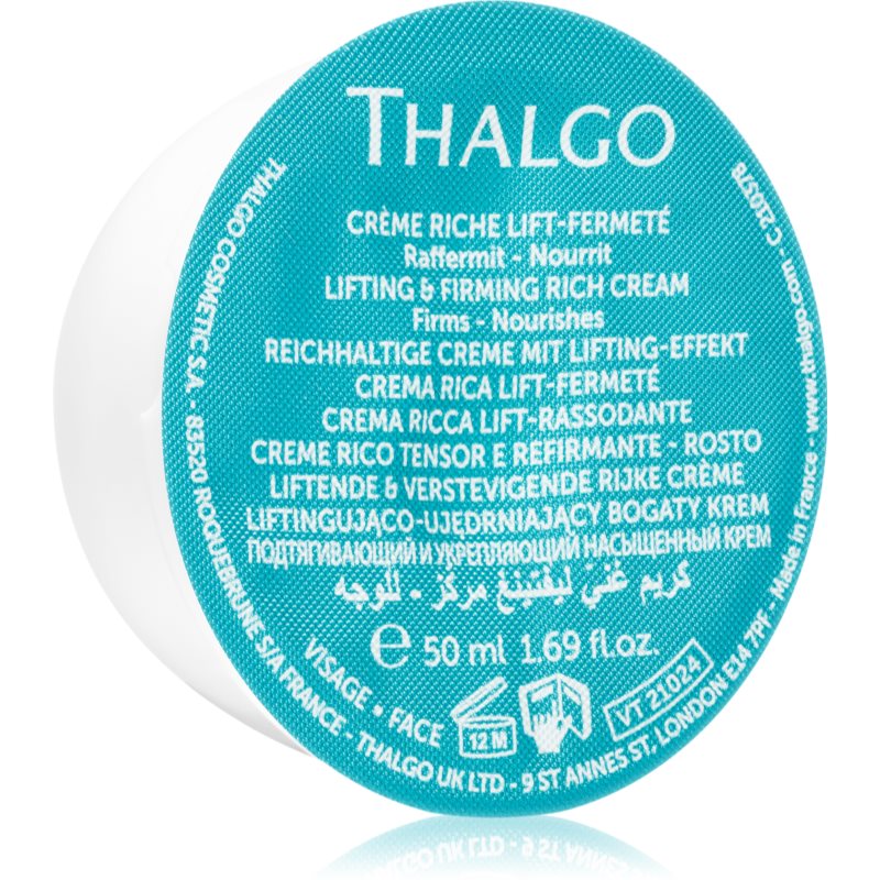 E-shop Thalgo Silicium Lifting and Firming Rich Cream bohatý krém s liftingovým efektem náhradní náplň 50 ml