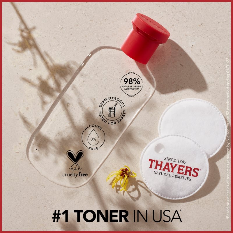 Thayers Mini Rose Petal Facial Toner заспокійливий тонік для шкіри обличчя без алкоголя 89 мл