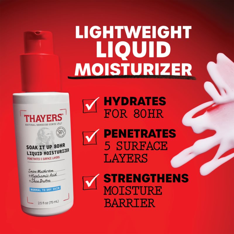 Thayers Soak Your Skin Moisturiser For Normal To Dehydrated Skin 75 Ml