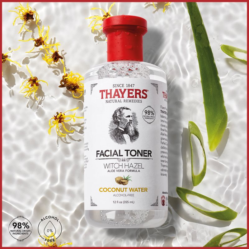 Thayers Coconut Facial Toner заспокійливий тонік для шкіри обличчя без алкоголя 355 мл