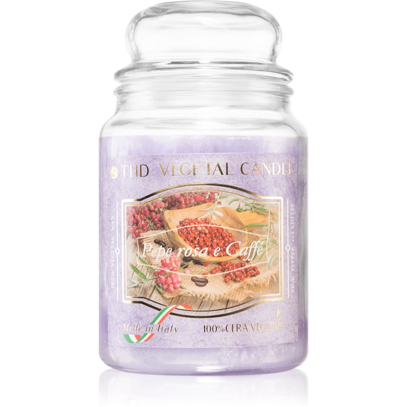 THD Vegetal Pepe Rosa E Caffe scented candle 600 g
