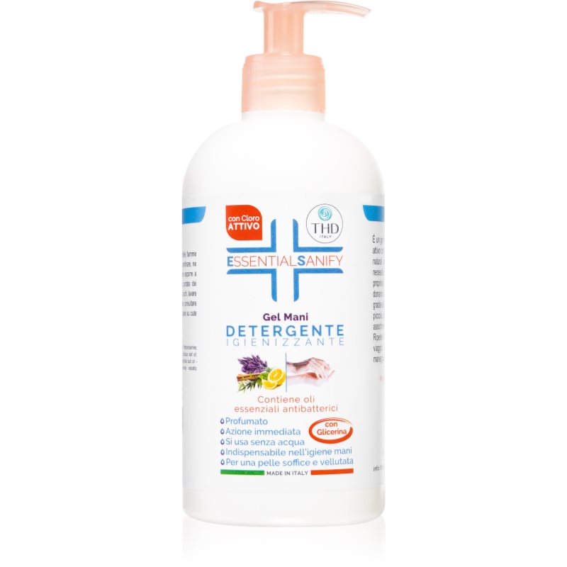 THD Essential Sanify Gel Mani Detergente valomasis skystasis rankų muilas 500 ml