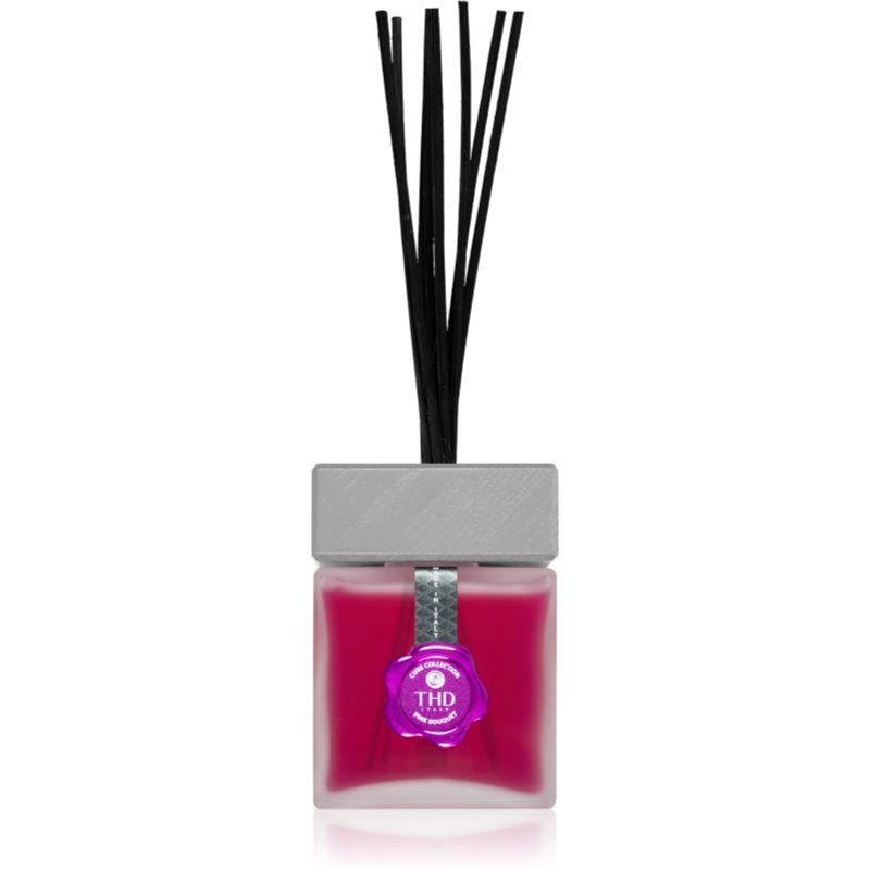 THD Cube Pink Bouquet Aroma Diffuser With Refill 200 Ml
