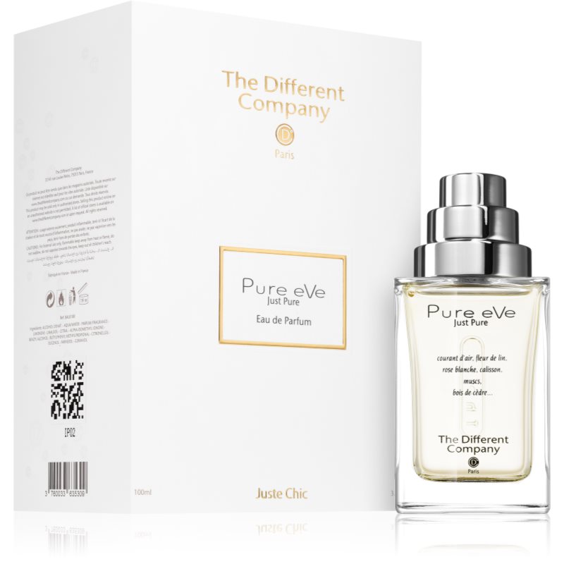 The Different Company Pure EVe Eau De Parfum Refillable For Women 100 Ml