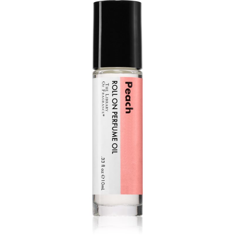The Library of Fragrance Peach tělový olej roll-on unisex 10 ml