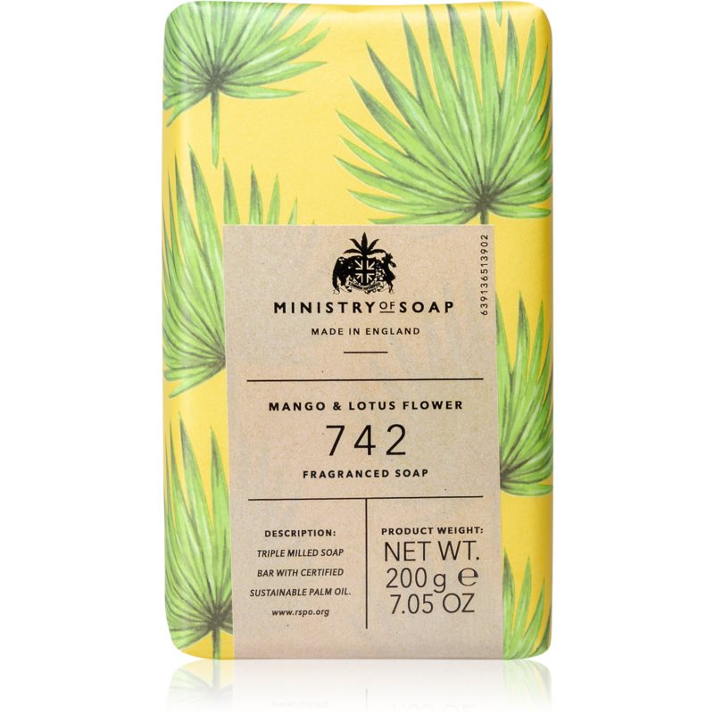 The Somerset Toiletry Co. Ministry Of Soap Rain Forest Soap мило для тіла Mango & Lotus Flower 200 гр