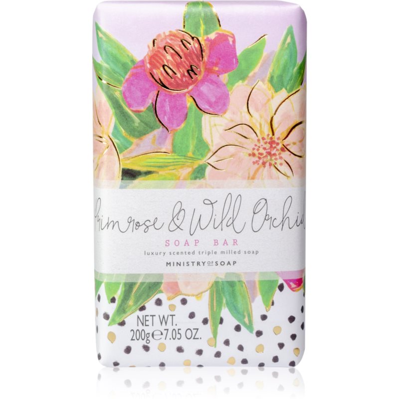 The Somerset Toiletry Co. Painted Blooms Soap Soap Bar мило для тіла Primrose & Wild Orchid 200 гр