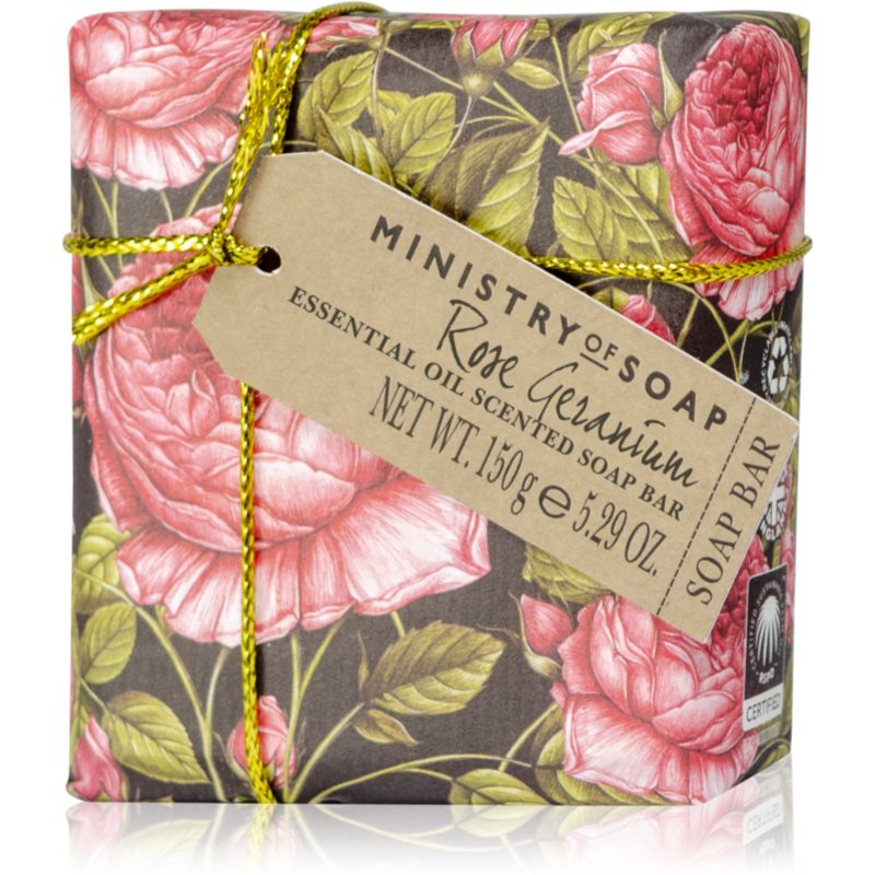 The Somerset Toiletry Co. Ministry Of Soap Essential Oil Bar Soap For The Body Rose Geranium 150 G