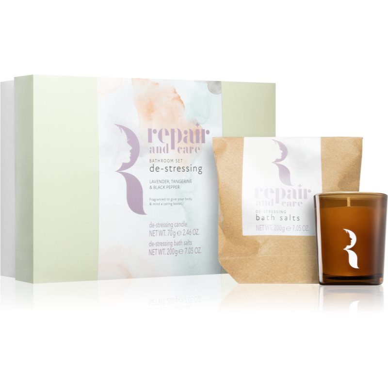 The Somerset Toiletry Co. Repair and Care De-Stressing Bathroom Set gift set Black Pepper, Tangerine