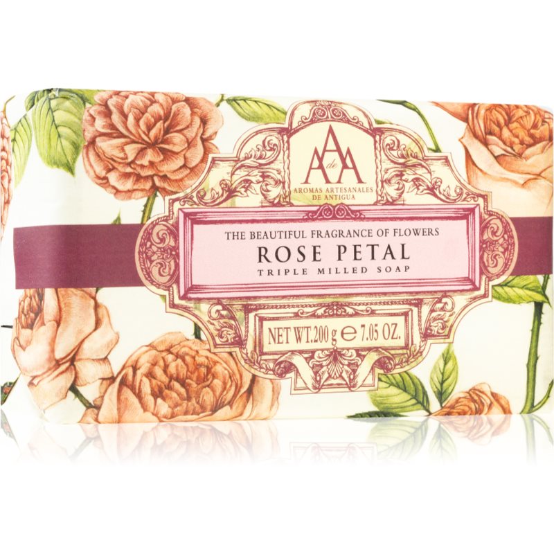The Somerset Toiletry Co. Aromas Artesanales De Antigua Triple Milled Soap розкішне мило Rose Petal 200 гр