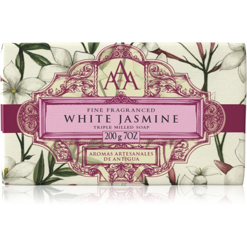 The Somerset Toiletry Co. Aromas Artesanales de Antigua Triple Milled Soap luxus szappan White Jasmine 200 g
