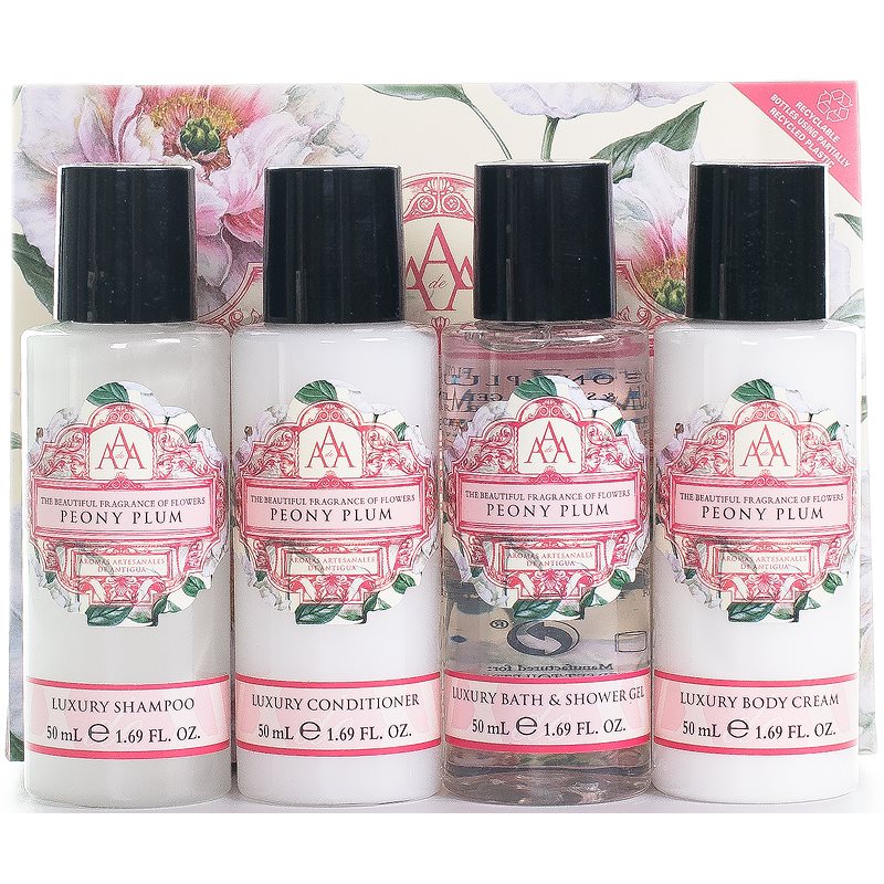 The Somerset Toiletry Co. Luxury Travel Collection travel set Peony Plum

