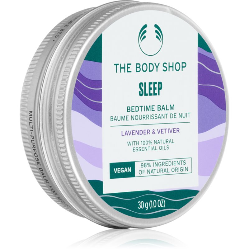 The Body Shop Lavander & Vetiver noční balzám pro suchou pokožku 30 g