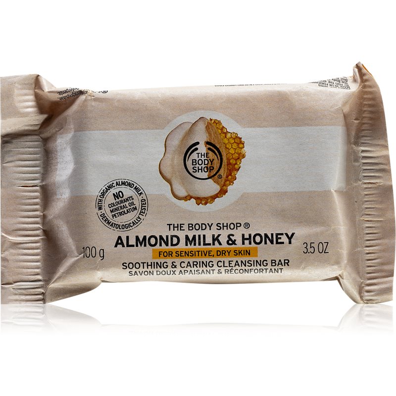 The Body Shop Almond Milk & Honey kietasis muilas 100 g
