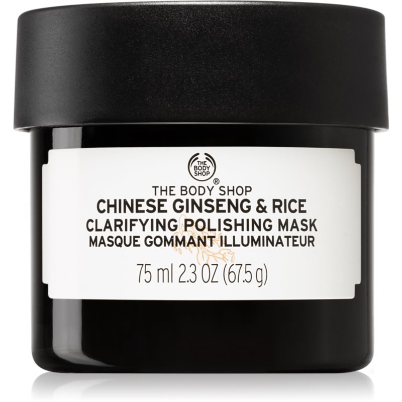 The Body Shop Chinese Ginseng & Rice spindesio suteikianti kaukė 75 ml