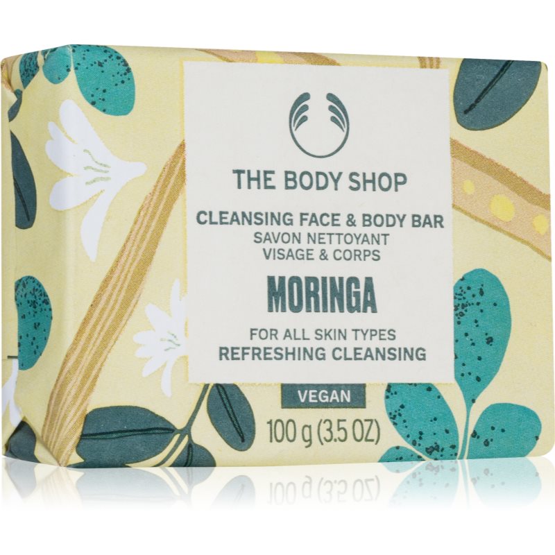 Фото - Мило The Body Shop Moringa mydło w kostce do twarzy i ciała 100 g 