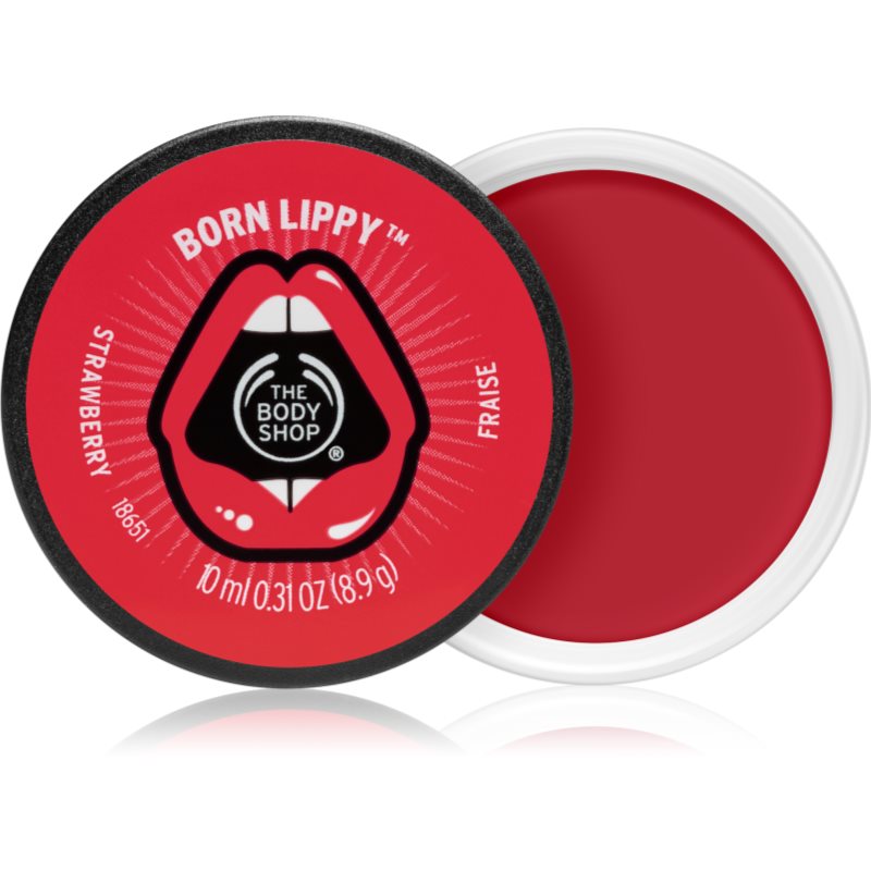 The Body Shop Born Lippy Strawberry lūpų balzamas 10 ml