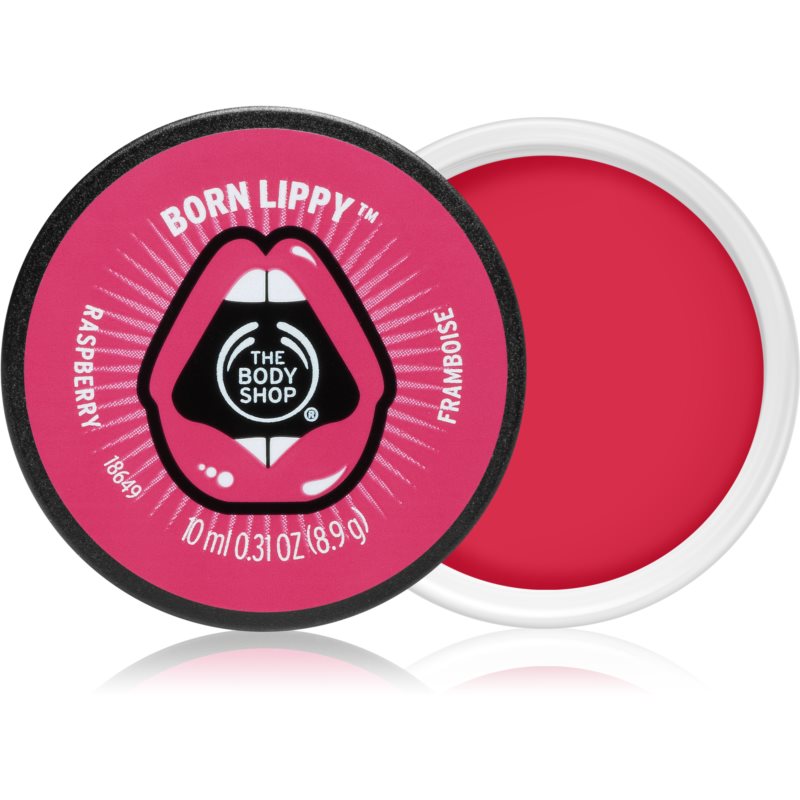 The Body Shop Born Lippy Raspberry lūpų balzamas 100 ml