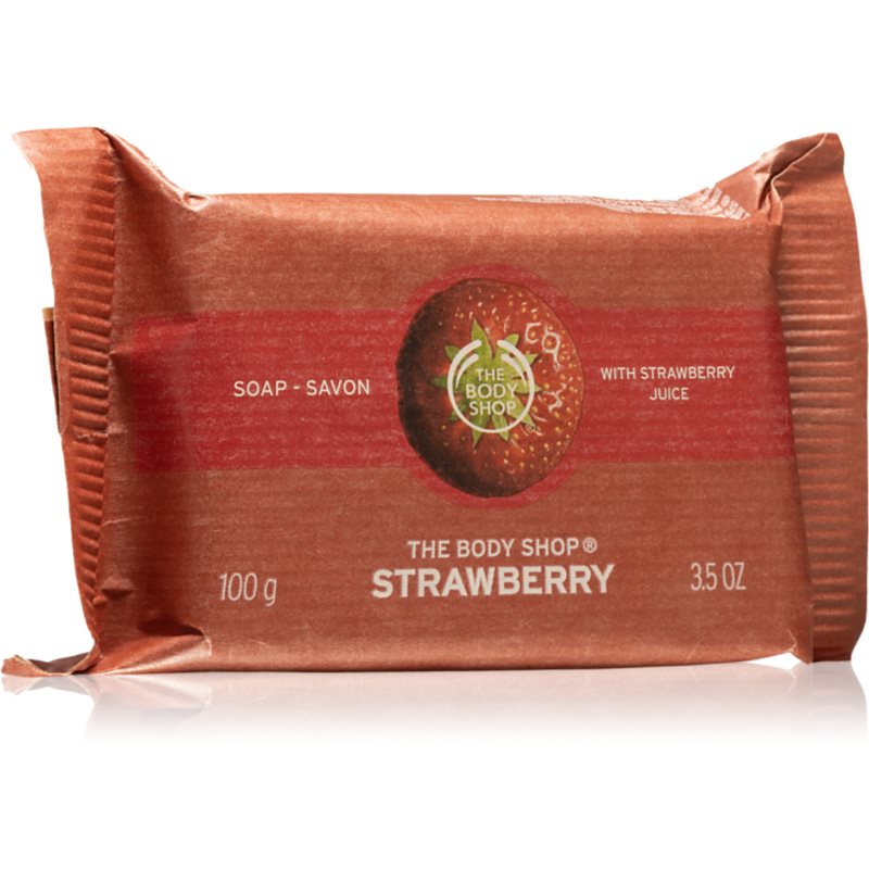 The Body Shop Strawberry přírodní tuhé mýdlo 100 g