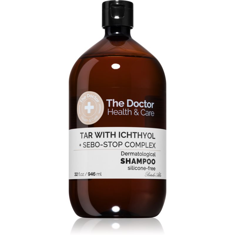 The Doctor Tar with Ichthyol + Sebo-Stop Complex șampon pentru păr gras 946 ml
