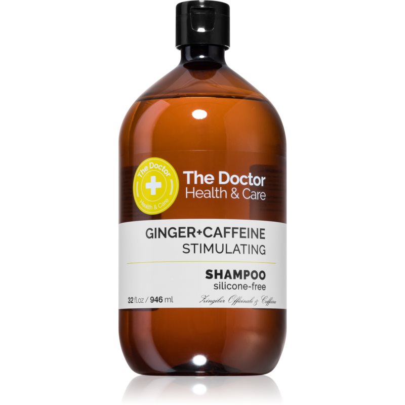 The Doctor Ginger   Caffeine Stimulating krepilni šampon za oslabljene lase, ki so nagnjeni k izpadanju s kofeinom 946 ml