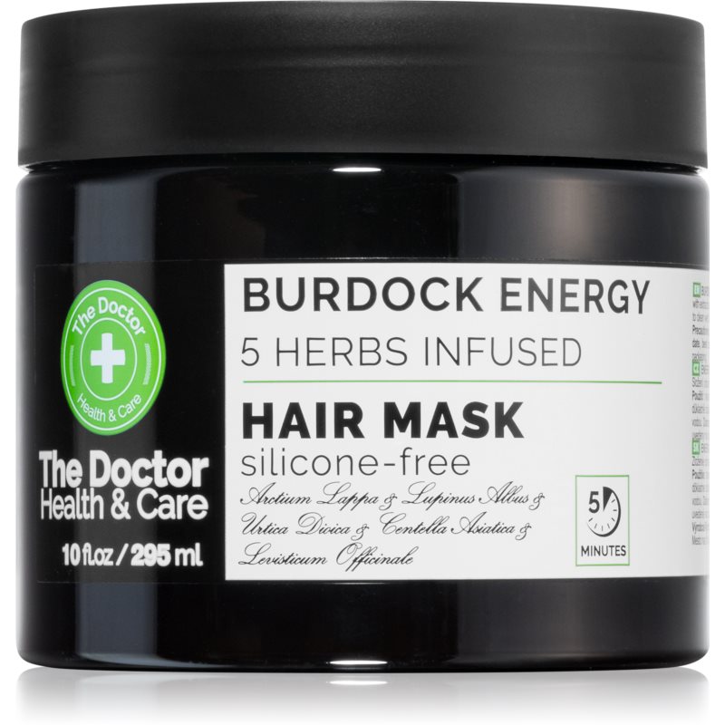 The Doctor Burdock Energy 5 Herbs Infused Fortifying Mask For Hair 295 Ml