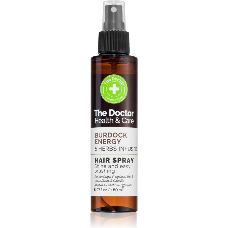 The Doctor Burdock Energy 5 Herbs Infused leöblítést nem igénylő spray hajra 150 ml