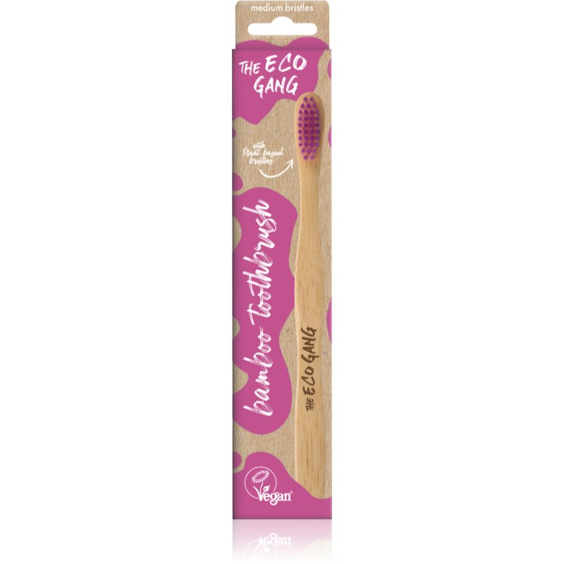 The Eco Gang Bamboo Toothbrush Medium Toothbrush Medium 1 Ks 1 Pc
