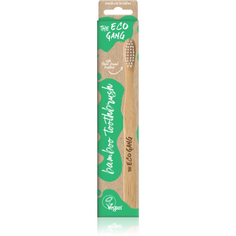 The Eco Gang Bamboo Toothbrush Medium зубна щітка середньої жорсткості 1 Ks 1 кс