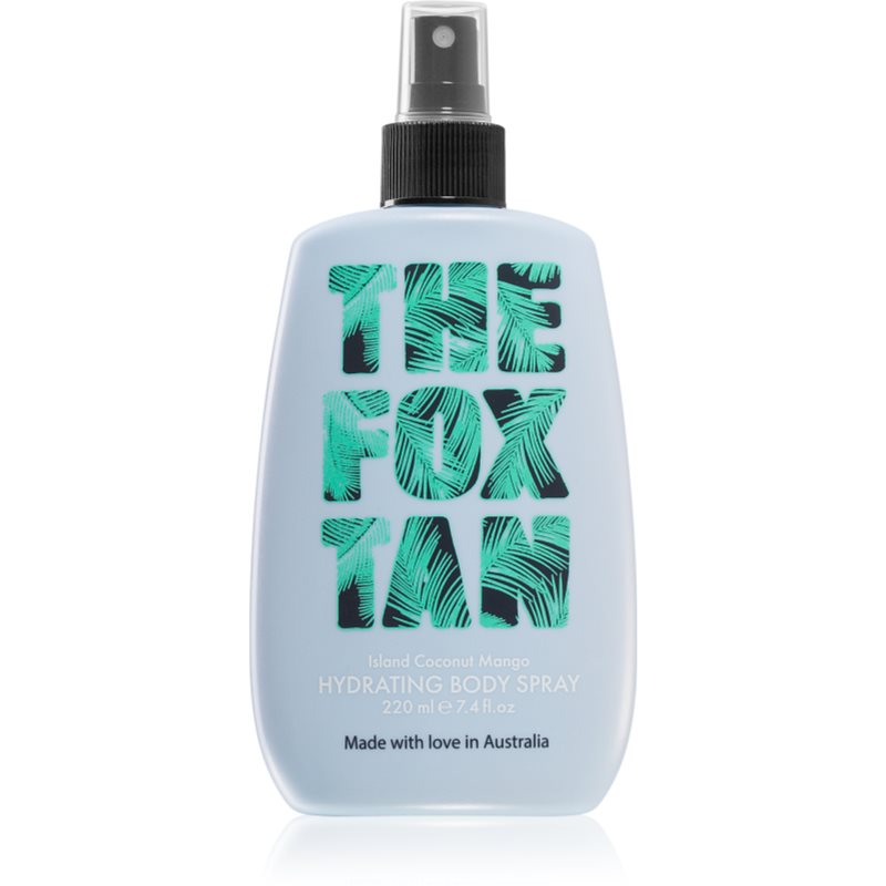 The Fox Tan Hydration Island Coconut Mango освіжаючий спрей для тіла для тіла та обличчя 220 мл